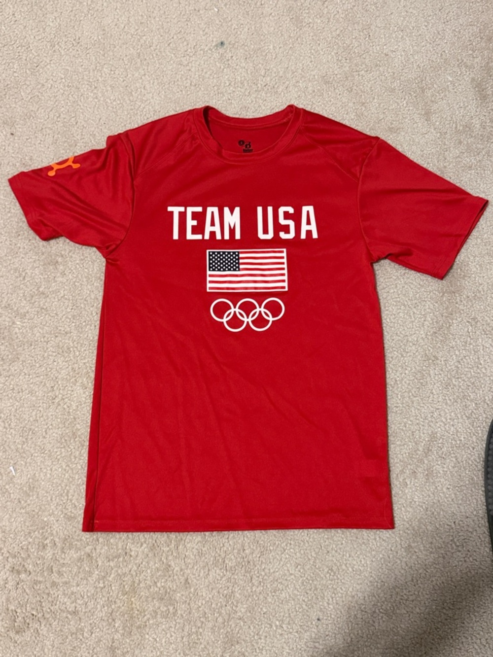 Team USA x Orangetheory Red Olympic Logo Men's Shirt